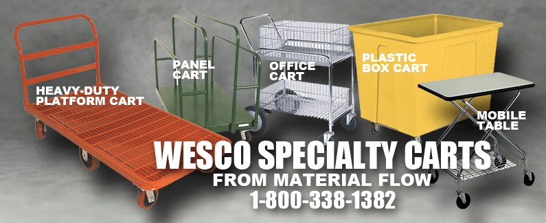 Wesco specialty carts from Material Flow